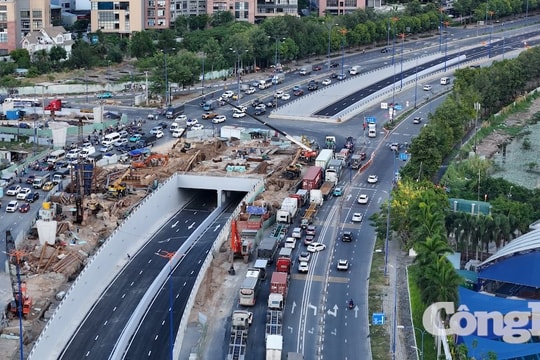 Cận cảnh hầm chui nút giao hiện đại nhất TP.HCM sắp thông xe