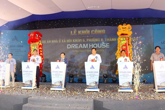 Khởi công xây dựng 945 căn nhà ở xã hội cho đối tượng thu nhập thấp