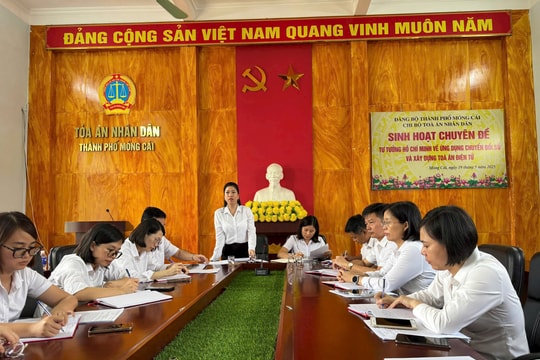 Ứng dụng chuyển đổi số và xây dựng Tòa án điện tử