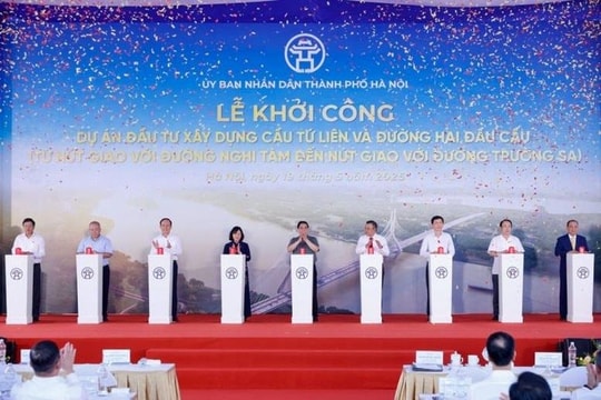 Hà Nội: Khởi công cầu Tứ Liên với mức đầu tư gần 20.000 tỷ đồng