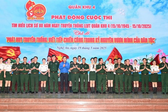 Phát động Cuộc thi Tìm hiểu lịch sử 80 năm Ngày Truyền thống Lực lượng vũ trang Quân khu 4 (15/10/1945 - 15/10/2025)