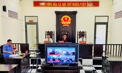 TAND huyện Long Phú tổ chức phiên tòa trực tuyến rút kinh nghiệm