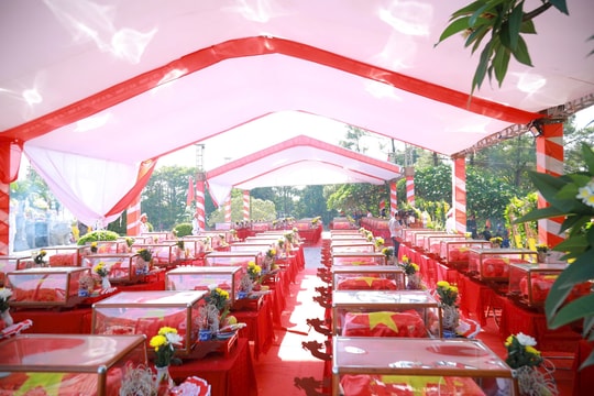 Lễ an táng 76 hài cốt liệt sĩ hy sinh tại Lào về với đất mẹ