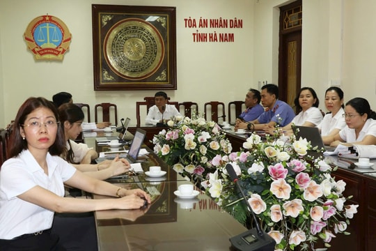 TAND tỉnh Hà Nam tổ chức phiên tòa rút kinh nghiệm theo yêu cầu cải cách tư pháp