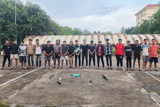 Ngăn chặn kịp thời nhóm thanh thiếu niên chuẩn bị hỗn chiến