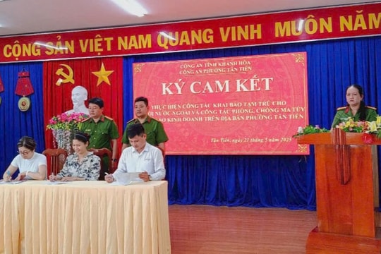 Nha Trang: Ký kết về Phòng chống ma túy với 80 cơ sở kinh doanh trên địa bàn