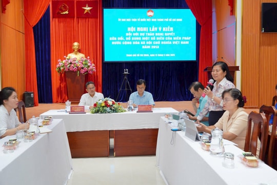 MTTQ Việt Nam TP.HCM lấy ý kiến góp ý sửa đổi Hiến pháp