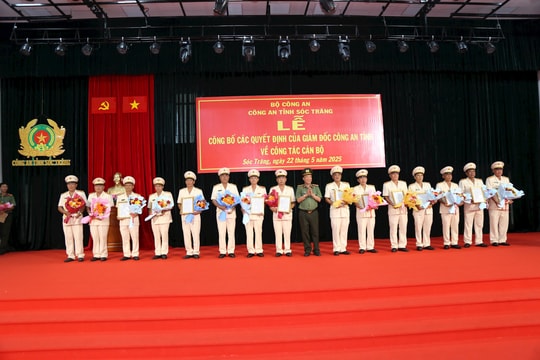 85 lãnh đạo, cán bộ Công an tỉnh Sóc Trăng nghỉ hưu trước tuổi