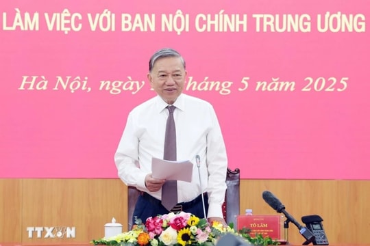 Công tác nội chính phải hướng mục tiêu giữ vững ổn định để phát triển đất nước