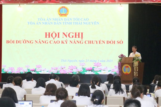 TAND tỉnh Thái Nguyên tổ chức Hội nghị bồi dưỡng kỹ năng chuyển đổi số