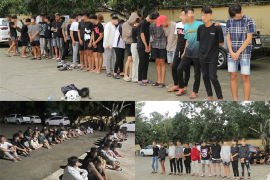 Tạm giữ 47 đối tượng tổ chức đua xe trái phép