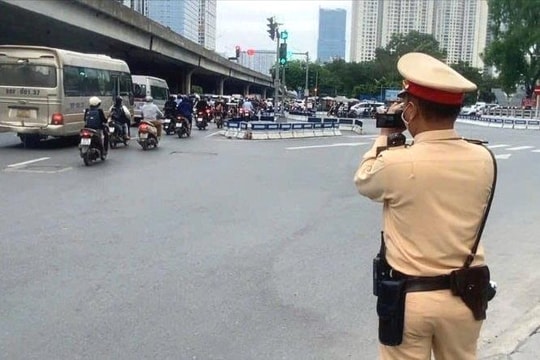 Hà Nội: Đồng loạt triển khai điểm ghi hình phạt nguội lưu động