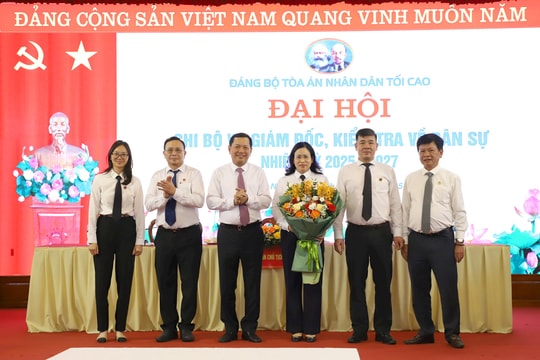 Đại hội Chi bộ Vụ Giám đốc, kiểm tra về dân sự nhiệm kỳ 2025 - 2027