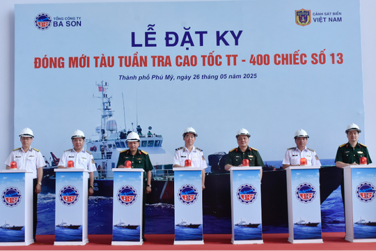 Tổng Công ty Ba Son đóng mới tàu tuần tra cao tốc cho Cảnh Sát biển Việt Nam