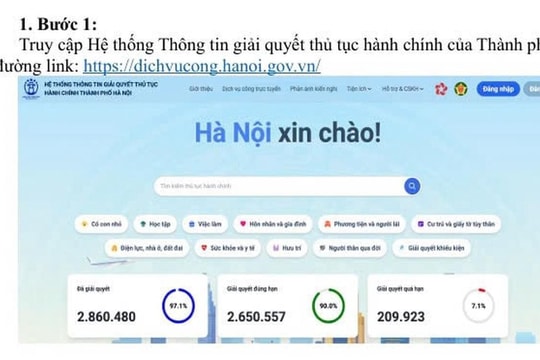 Hà Nội: Từ 1/6 mọi thủ tục đăng ký đảm bảo đất đai thực hiện trực tuyến