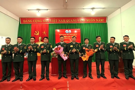 Đồn Biên phòng Sơn Vĩ tổ chức thành công Đại hội Đảng bộ lần thứ IV