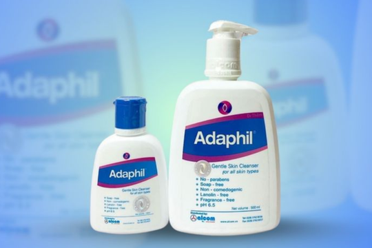 Đình chỉ lưu hành, tiêu hủy sữa rửa mặt Adaphil Gentle Skin Cleanser chai 125ml