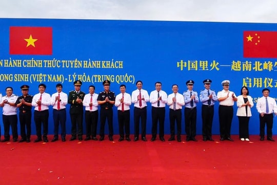 Vận hành chính thức Lối thông quan Bắc Phong Sinh (Việt Nam) - Lý Hỏa (Trung Quốc)
