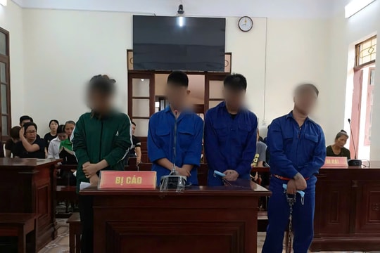 Tổ chức sử dụng ma tuý tại phòng trọ, 4 đối tượng lĩnh án