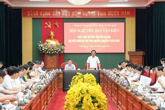 Hội nghị góp ý dự thảo Văn kiện Đại hội Đảng bộ tỉnh Thái Nguyên nhiệm kỳ 2025–2030