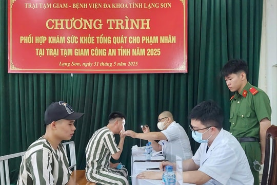 Lạng Sơn: Tiến hành khám sức khỏe cho hàng trăm phạm nhân