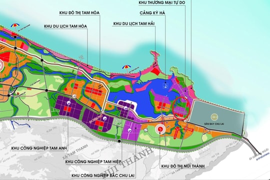 Quảng Nam xin ý kiến quy hoạch Khu đô thị Tây Bắc sân bay Chu Lai