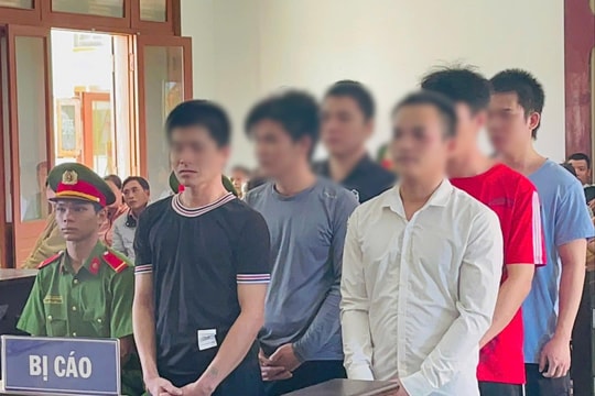 Rủ nhau đánh người, 6 đối tượng lĩnh 36 năm tù