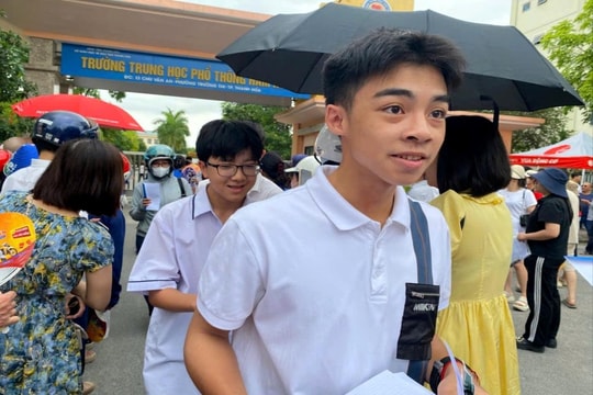 Kỳ thi lớp 10 tại Thanh Hóa: Đề thi Ngữ văn vừa sức, thí sinh tự tin rời phòng thi