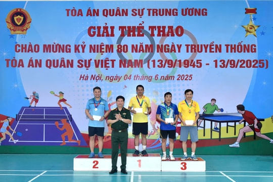 Sôi nổi Giải thể thao chào mừng kỷ niệm 80 năm Ngày truyền thống Tòa án nhân dân