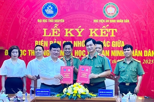 Tăng cường hợp tác giữa Đại học Thái Nguyên và Học viện An ninh Nhân dân