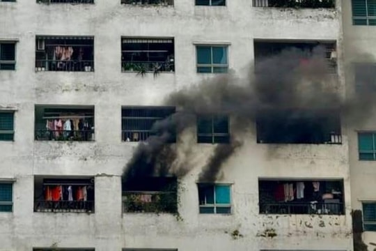 Hoả hoạn xảy ra tại chung cư HH4 Linh Đàm, Hà Nội