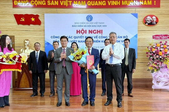 Thành lập Bảo hiểm Xã hội Khu vực XXV và công bố quyết định cán bộ chủ chốt