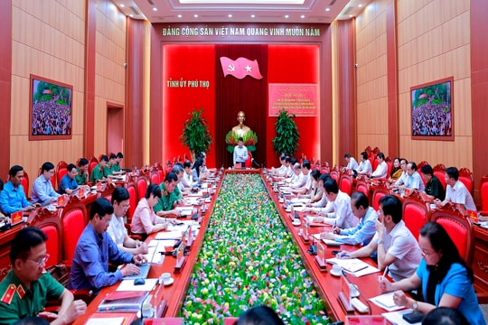 Bộ trưởng Bộ Công an làm việc với Ban Thường vụ Tỉnh ủy Phú Thọ, Vĩnh Phúc, Hòa Bình