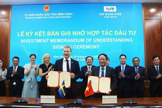 Tập đoàn Thụy Điển đầu tư 25.000 tỷ đồng xây tổ hợp tái chế vải tại Bình Định