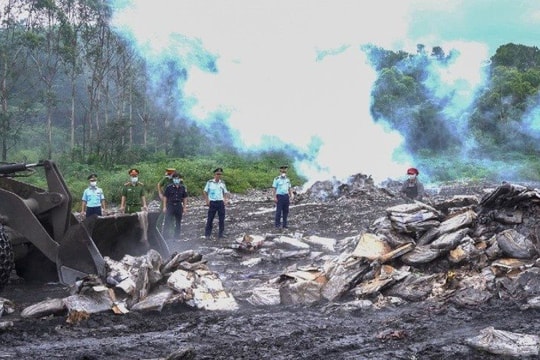 Quảng Ninh: Tiêu hủy 25 tấn thực phẩm bốc mùi, không rõ nguồn gốc