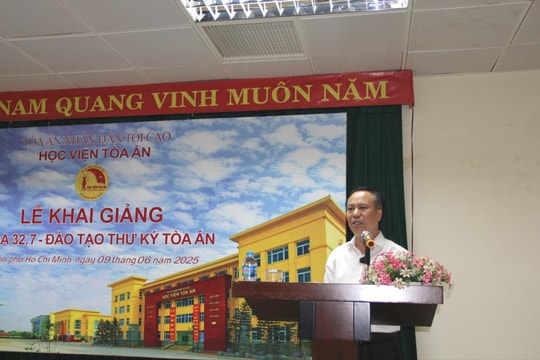 Khai giảng lớp đào tạo Thư ký Tòa án khóa 32.7 tại phía Nam