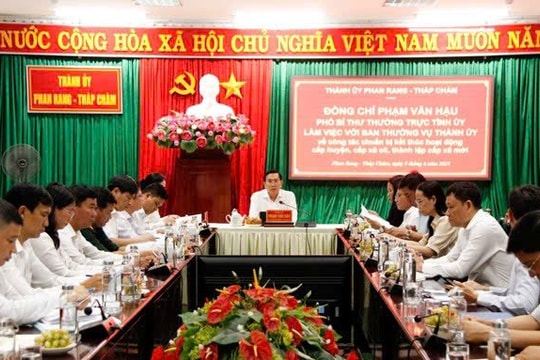 Ninh Thuận kiểm tra công tác chuẩn bị kết thúc hoạt động cấp huyện,  xã cũ