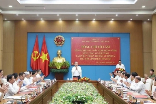 Tổng Bí thư Tô Lâm làm việc với các tỉnh Phú Thọ, Vĩnh Phúc, Hòa Bình