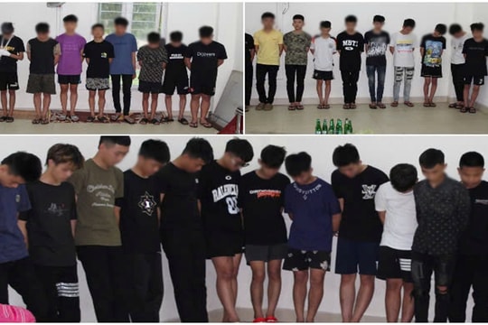 Bắt giữ 28 đối tượng mang hung khí gây rối trong đêm