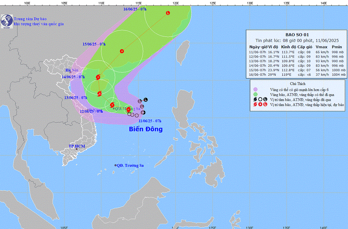 Hải Phòng chỉ đạo khẩn trước diễn biến của bão số 01 (WUTIP)