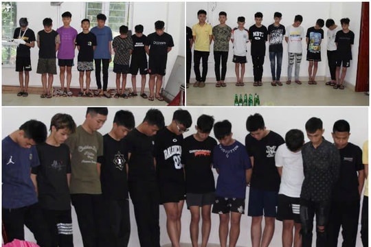 TP. Vinh: Bắt giữ 28 đối tượng mang hung khí hỗn chiến giữa phố