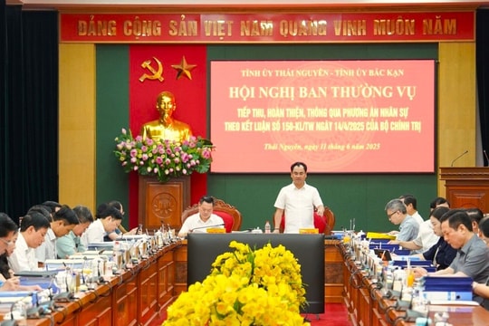 BTV Tỉnh ủy Thái Nguyên – Bắc Kạn thống nhất phương án nhân sự, chuẩn bị cho vận hành bộ máy mới