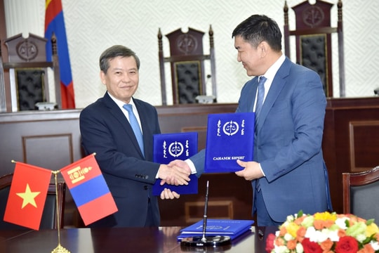 Đoàn đại biểu cấp cao Tòa án nhân dân tối cao Việt Nam thăm và làm việc tại Mông Cổ