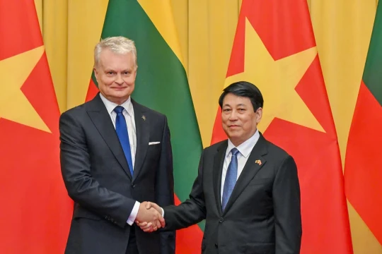 Chủ tịch nước Lương Cường hội đàm Tổng thống Cộng hòa Litva Gitanas Nauseda