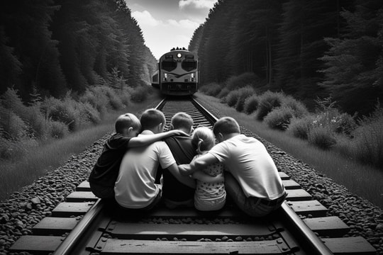 Người cha ôm 4 đứa con để tàu hỏa cán qua vì nghi vợ ngoại tình