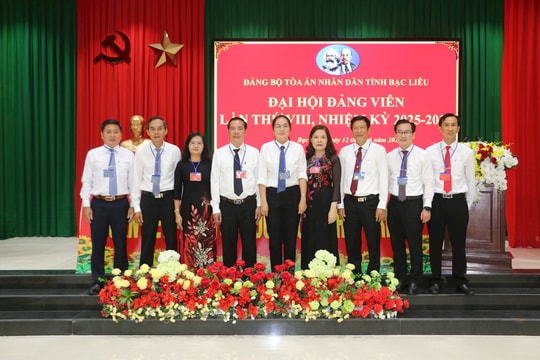 Đại hội Đảng bộ TAND tỉnh Bạc Liêu thành công tốt đẹp