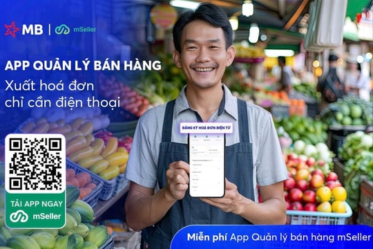 MB chính thức tặng miễn phí: App quản lý bán hàng, xuất hóa đơn điện tử chỉ cần điện thoại