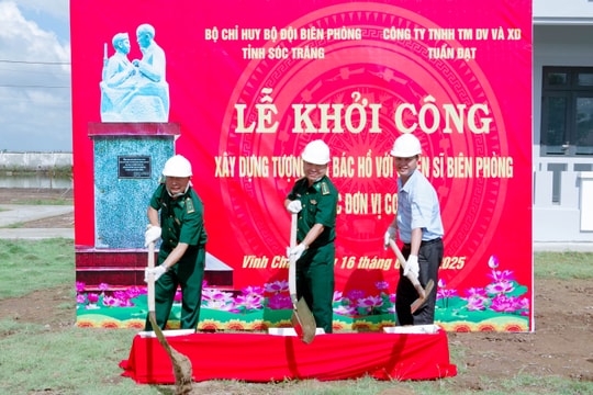 Khởi công xây dựng Tượng đài “Bác Hồ với chiến sĩ Biên phòng”