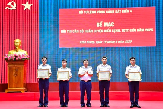 Hội thi cán bộ huấn luyện điều lệnh, thể dục thể thao giỏi năm 2025