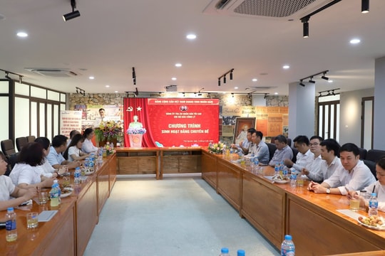 Chi bộ Báo Công lý sinh hoạt chuyên đề kỷ niệm 100 năm Ngày Báo chí cách mạng